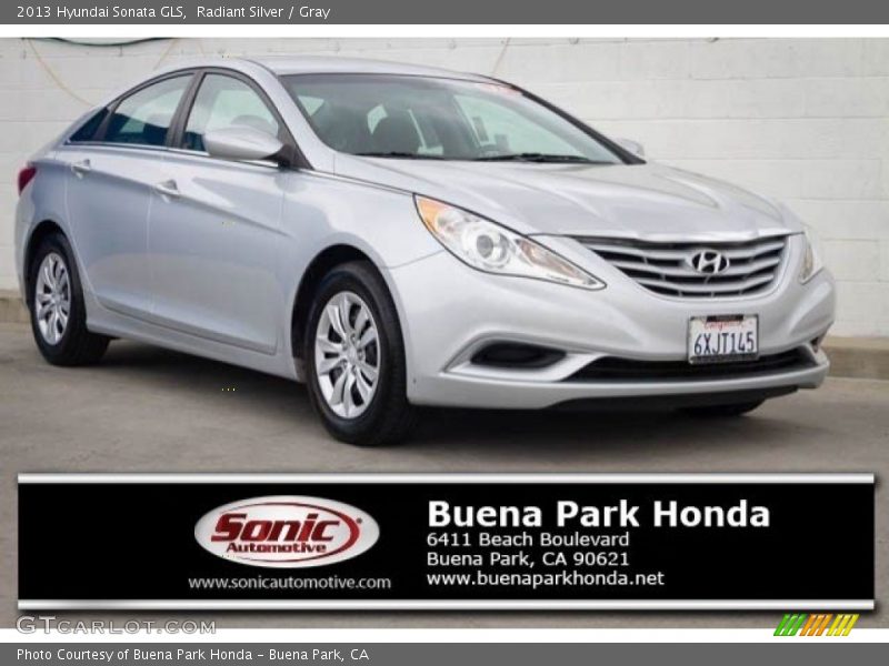 Radiant Silver / Gray 2013 Hyundai Sonata GLS
