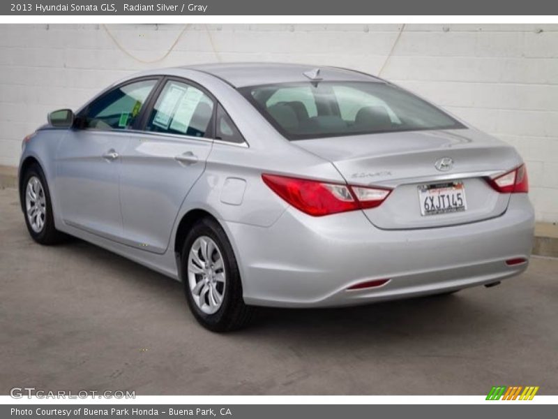 Radiant Silver / Gray 2013 Hyundai Sonata GLS