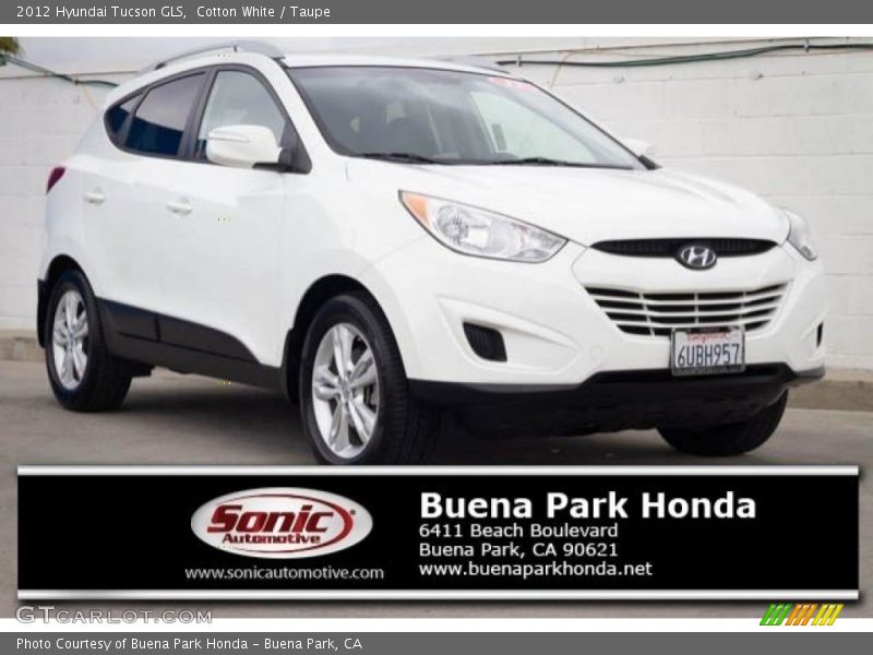 Cotton White / Taupe 2012 Hyundai Tucson GLS