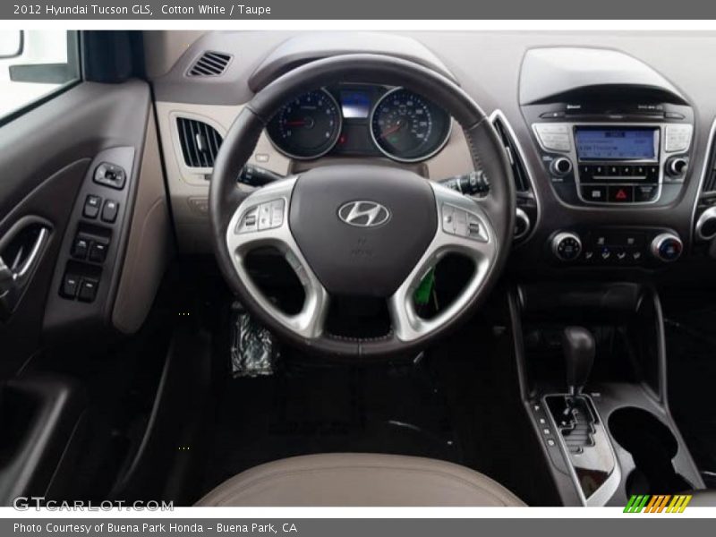 Cotton White / Taupe 2012 Hyundai Tucson GLS