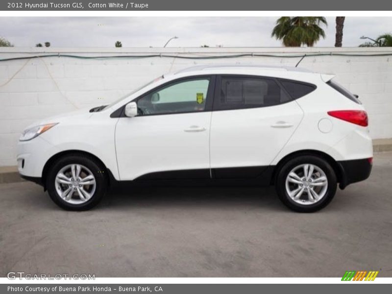 Cotton White / Taupe 2012 Hyundai Tucson GLS