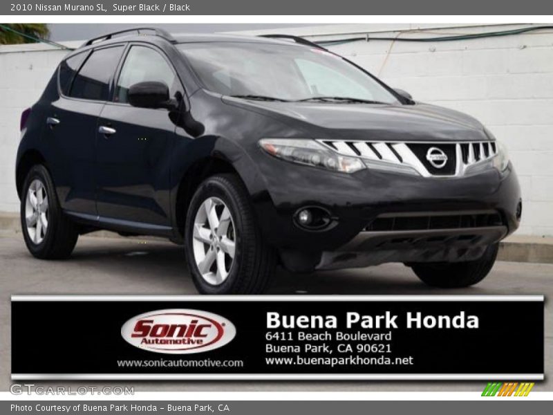 Super Black / Black 2010 Nissan Murano SL