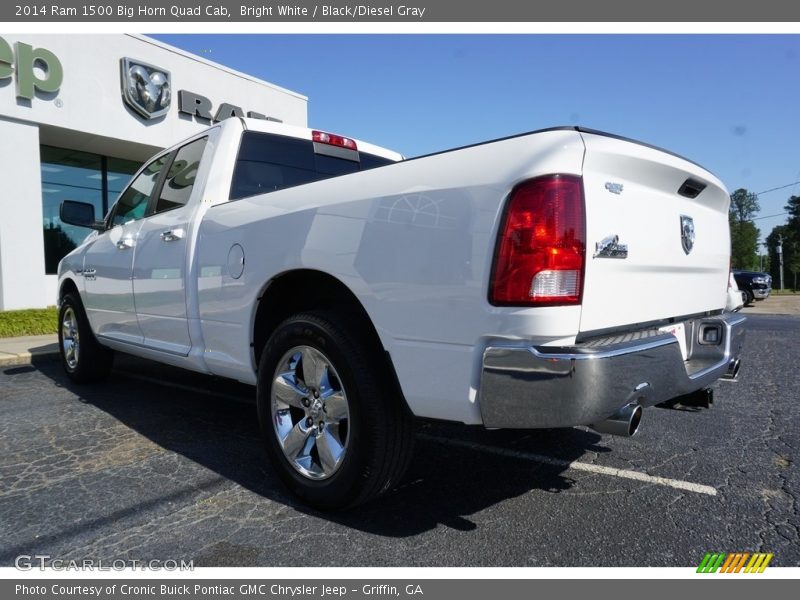 Bright White / Black/Diesel Gray 2014 Ram 1500 Big Horn Quad Cab
