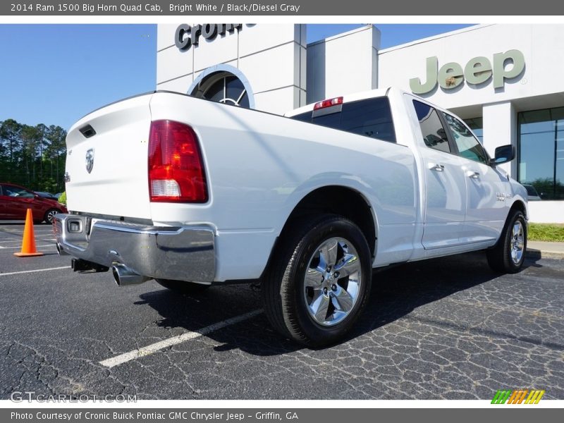 Bright White / Black/Diesel Gray 2014 Ram 1500 Big Horn Quad Cab