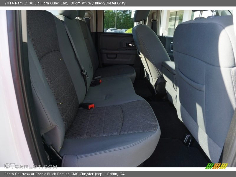 Bright White / Black/Diesel Gray 2014 Ram 1500 Big Horn Quad Cab