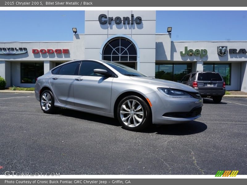 Billet Silver Metallic / Black 2015 Chrysler 200 S