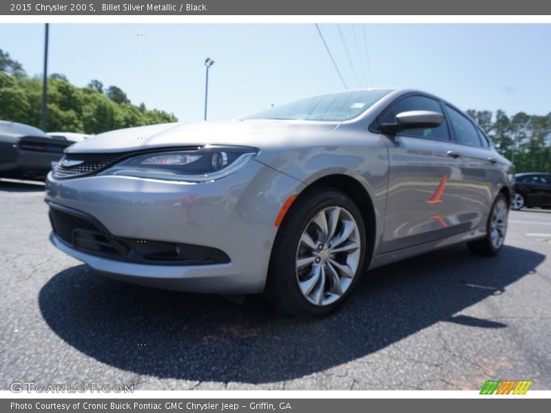 Billet Silver Metallic / Black 2015 Chrysler 200 S