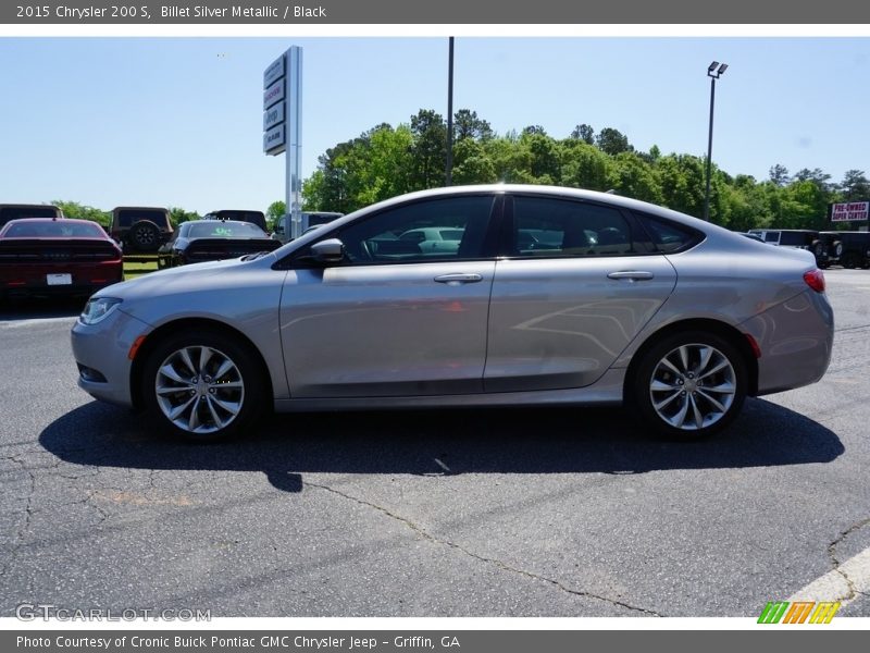 Billet Silver Metallic / Black 2015 Chrysler 200 S