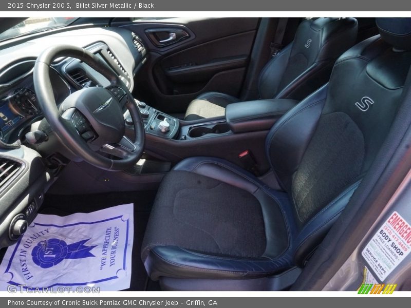 Billet Silver Metallic / Black 2015 Chrysler 200 S