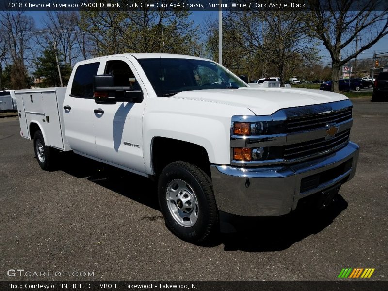 Summit White / Dark Ash/Jet Black 2018 Chevrolet Silverado 2500HD Work Truck Crew Cab 4x4 Chassis