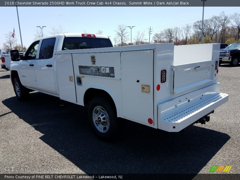 Summit White / Dark Ash/Jet Black 2018 Chevrolet Silverado 2500HD Work Truck Crew Cab 4x4 Chassis
