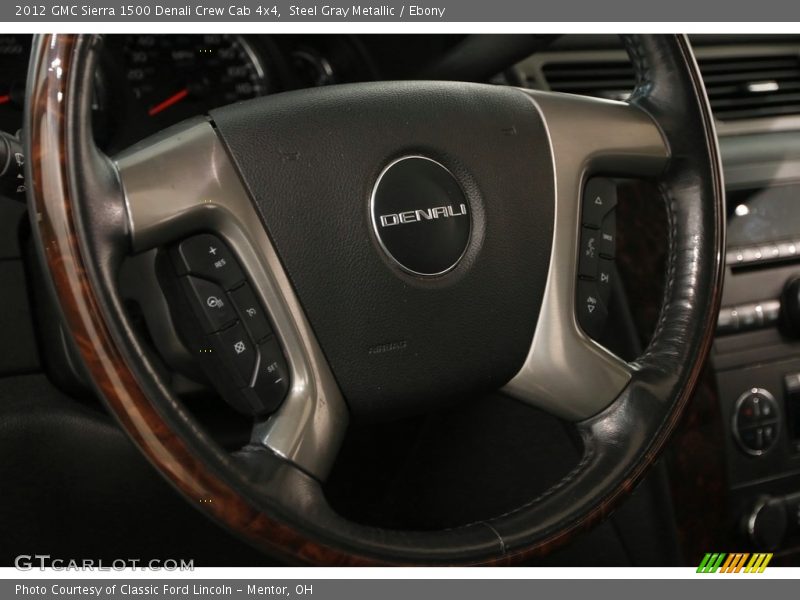 Steel Gray Metallic / Ebony 2012 GMC Sierra 1500 Denali Crew Cab 4x4