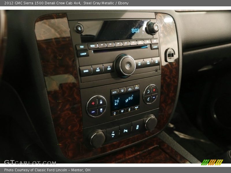 Steel Gray Metallic / Ebony 2012 GMC Sierra 1500 Denali Crew Cab 4x4