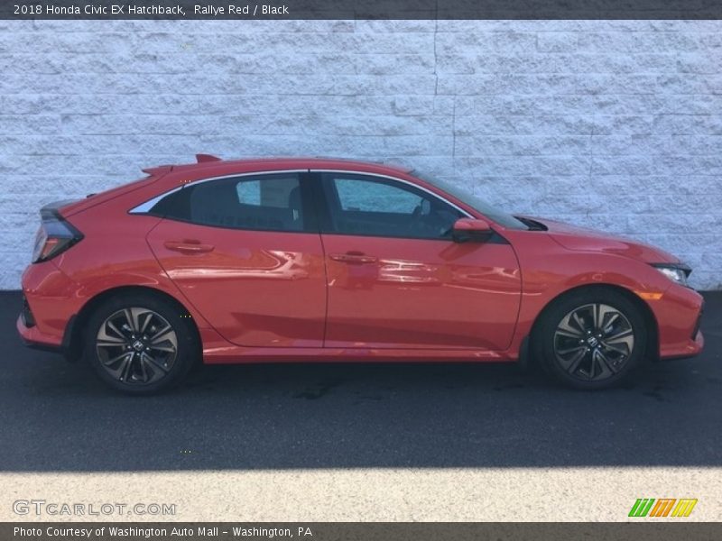 Rallye Red / Black 2018 Honda Civic EX Hatchback