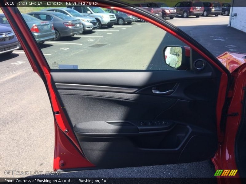 Rallye Red / Black 2018 Honda Civic EX Hatchback