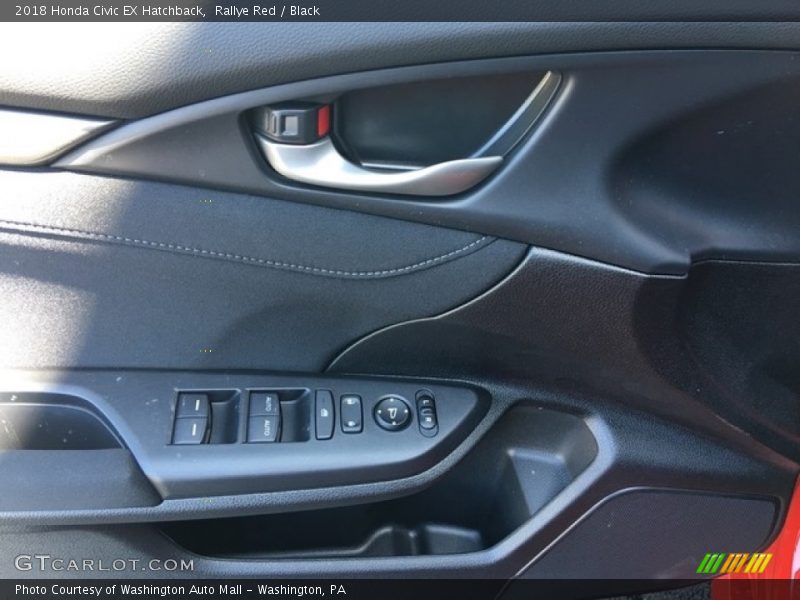 Rallye Red / Black 2018 Honda Civic EX Hatchback
