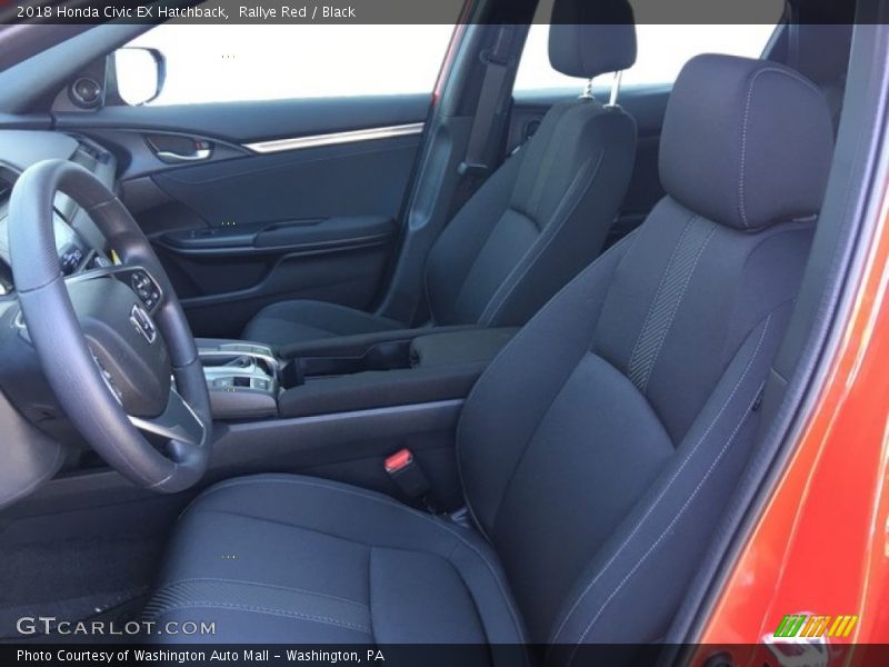 Rallye Red / Black 2018 Honda Civic EX Hatchback