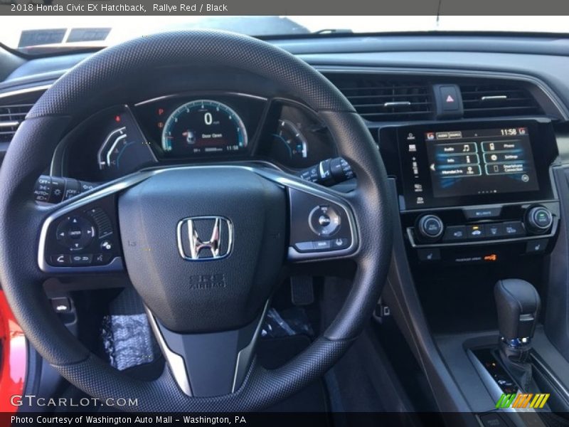 Rallye Red / Black 2018 Honda Civic EX Hatchback