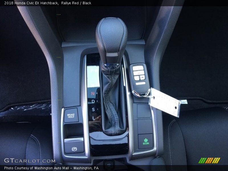 Rallye Red / Black 2018 Honda Civic EX Hatchback