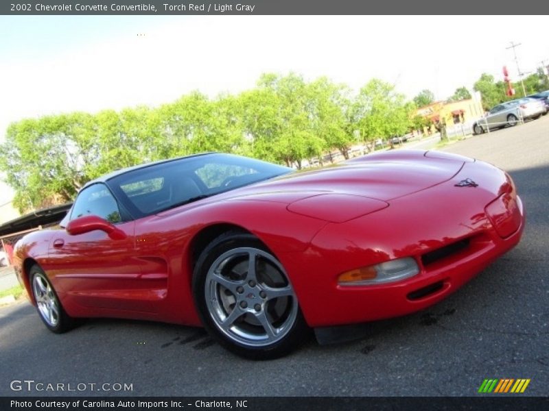 Torch Red / Light Gray 2002 Chevrolet Corvette Convertible