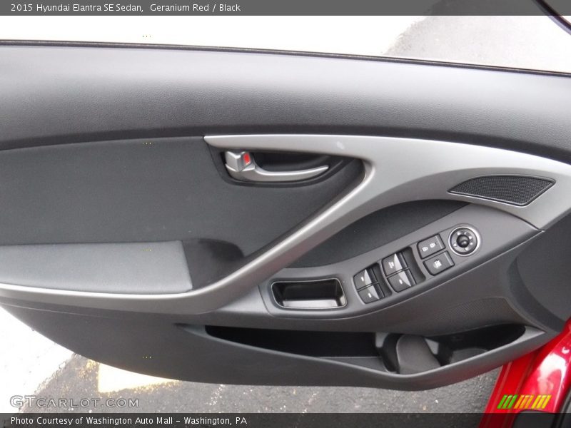 Geranium Red / Black 2015 Hyundai Elantra SE Sedan