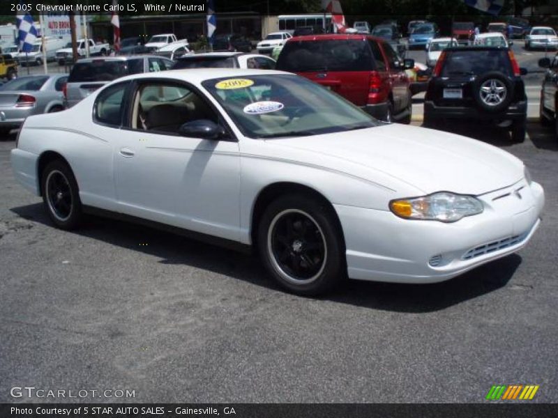 White / Neutral 2005 Chevrolet Monte Carlo LS