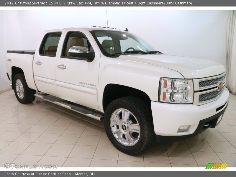 White Diamond Tricoat / Light Cashmere/Dark Cashmere 2012 Chevrolet Silverado 1500 LTZ Crew Cab 4x4