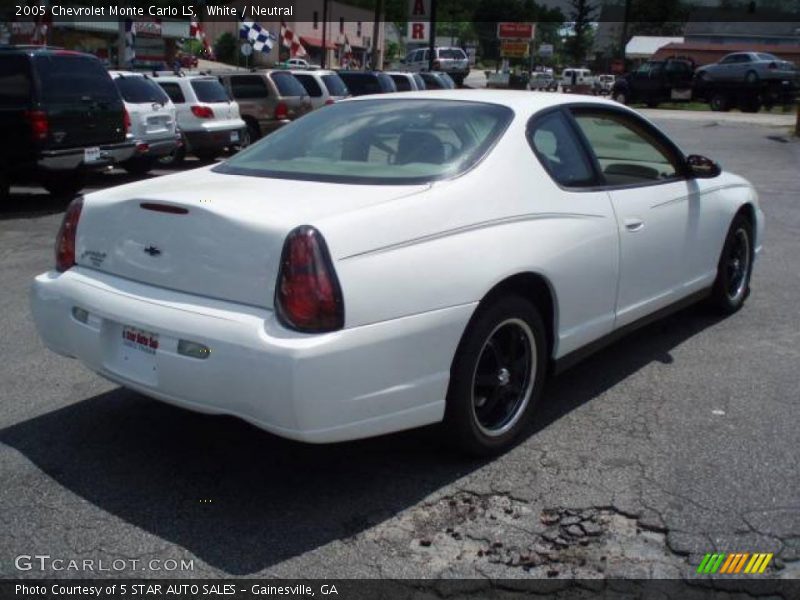 White / Neutral 2005 Chevrolet Monte Carlo LS