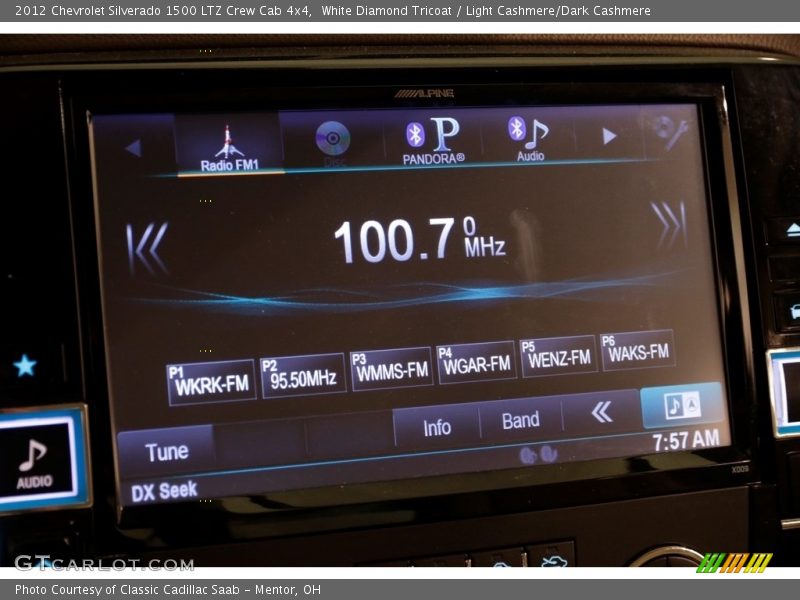 White Diamond Tricoat / Light Cashmere/Dark Cashmere 2012 Chevrolet Silverado 1500 LTZ Crew Cab 4x4