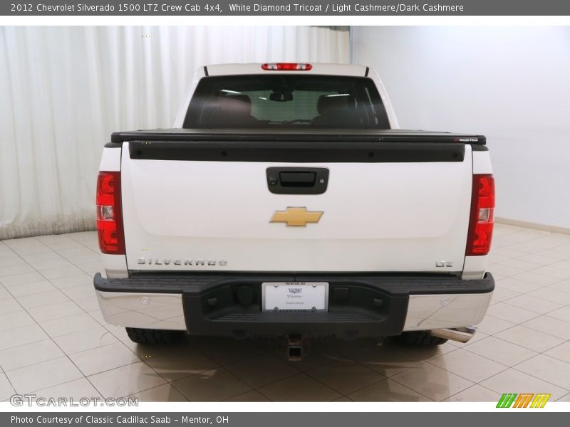 White Diamond Tricoat / Light Cashmere/Dark Cashmere 2012 Chevrolet Silverado 1500 LTZ Crew Cab 4x4