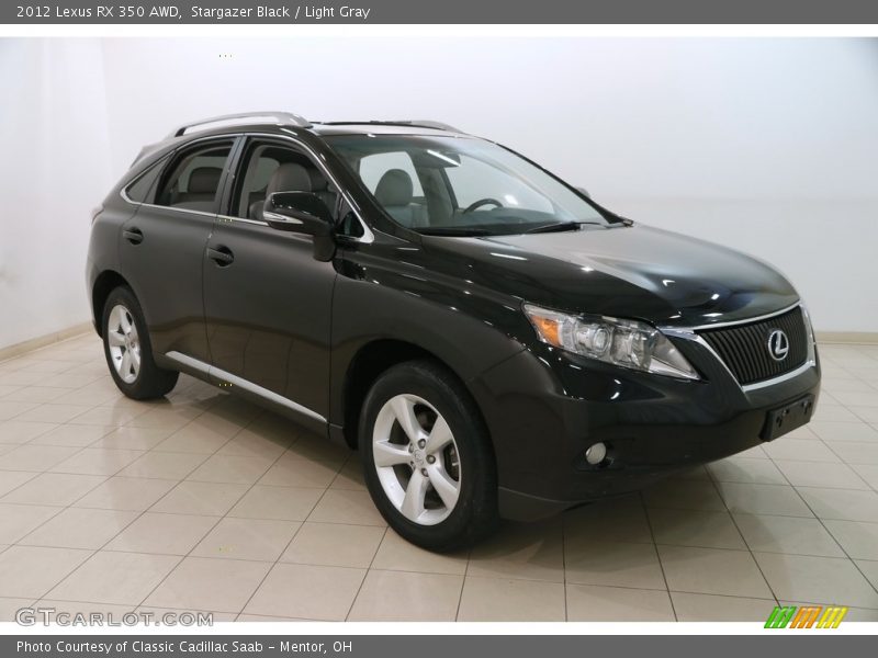 Stargazer Black / Light Gray 2012 Lexus RX 350 AWD