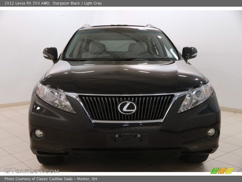 Stargazer Black / Light Gray 2012 Lexus RX 350 AWD