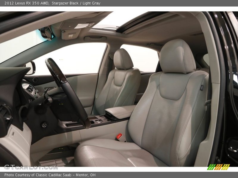 Stargazer Black / Light Gray 2012 Lexus RX 350 AWD