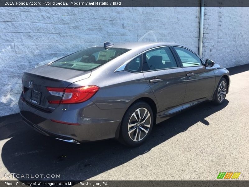 Modern Steel Metallic / Black 2018 Honda Accord Hybrid Sedan