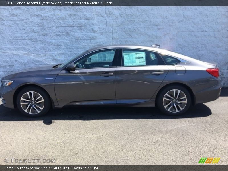 Modern Steel Metallic / Black 2018 Honda Accord Hybrid Sedan