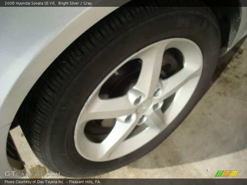 Bright Silver / Gray 2008 Hyundai Sonata SE V6