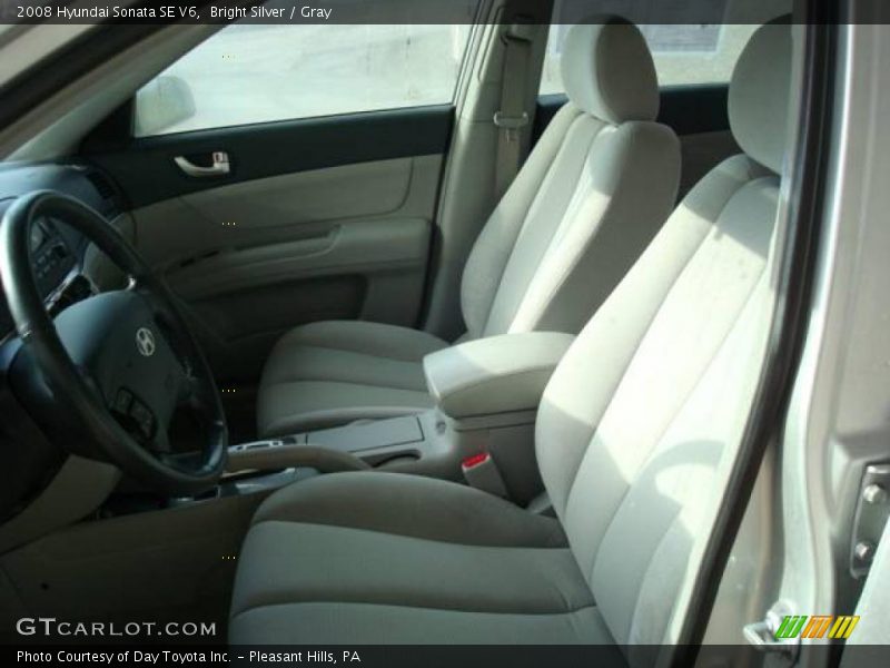 Bright Silver / Gray 2008 Hyundai Sonata SE V6