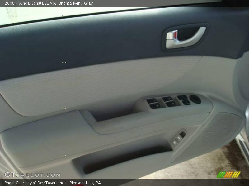 Bright Silver / Gray 2008 Hyundai Sonata SE V6