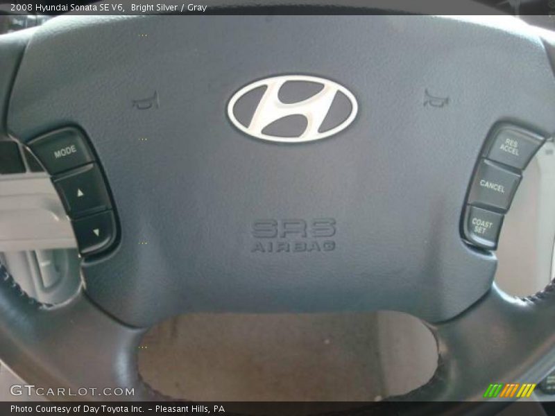 Bright Silver / Gray 2008 Hyundai Sonata SE V6