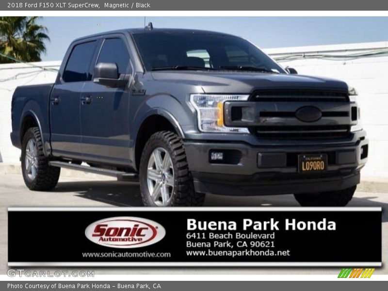 Magnetic / Black 2018 Ford F150 XLT SuperCrew