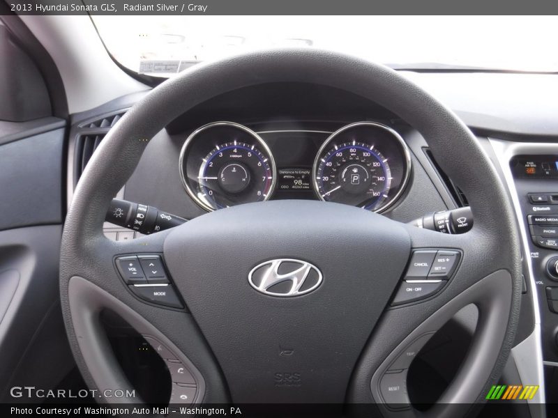 Radiant Silver / Gray 2013 Hyundai Sonata GLS