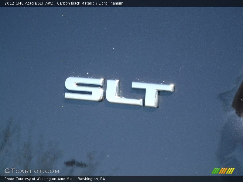 Carbon Black Metallic / Light Titanium 2012 GMC Acadia SLT AWD