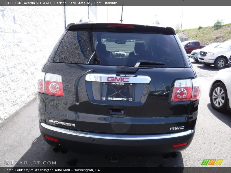 Carbon Black Metallic / Light Titanium 2012 GMC Acadia SLT AWD