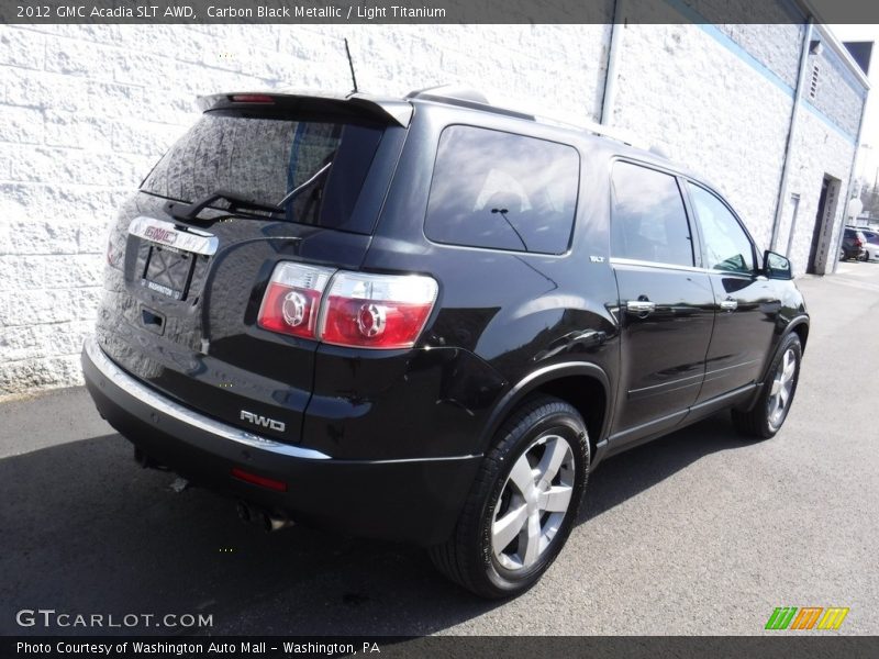 Carbon Black Metallic / Light Titanium 2012 GMC Acadia SLT AWD