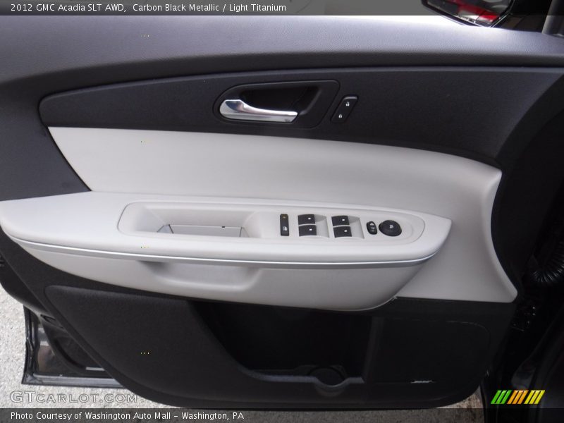 Carbon Black Metallic / Light Titanium 2012 GMC Acadia SLT AWD