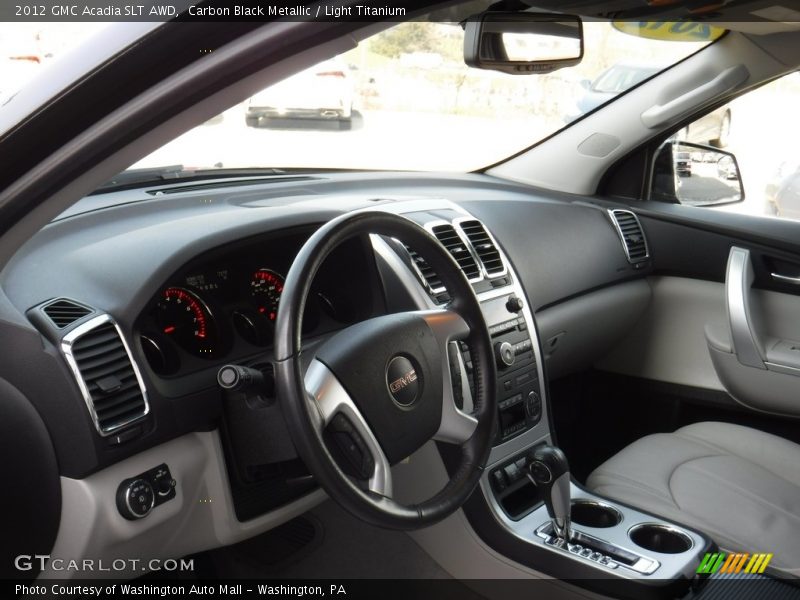 Carbon Black Metallic / Light Titanium 2012 GMC Acadia SLT AWD