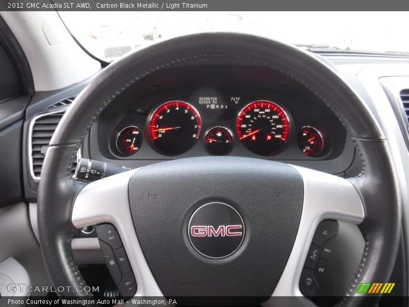 Carbon Black Metallic / Light Titanium 2012 GMC Acadia SLT AWD