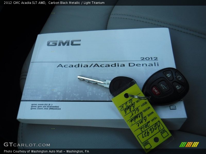 Carbon Black Metallic / Light Titanium 2012 GMC Acadia SLT AWD