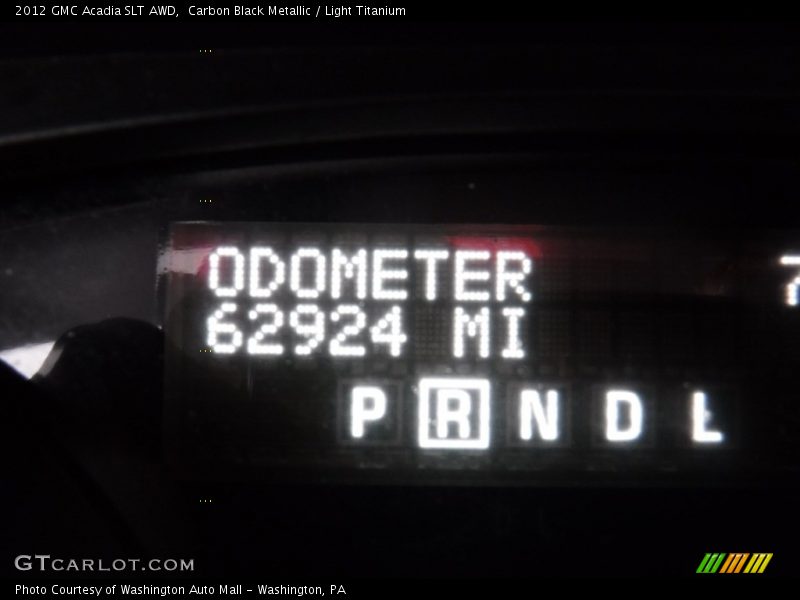 Carbon Black Metallic / Light Titanium 2012 GMC Acadia SLT AWD