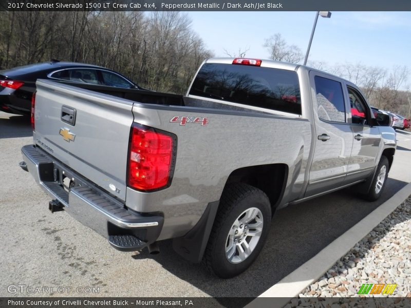 Pepperdust Metallic / Dark Ash/Jet Black 2017 Chevrolet Silverado 1500 LT Crew Cab 4x4